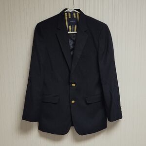 Nautica Navy Blazer Gold Buttons Boy's Sz 16 Regular prep school uniform academy